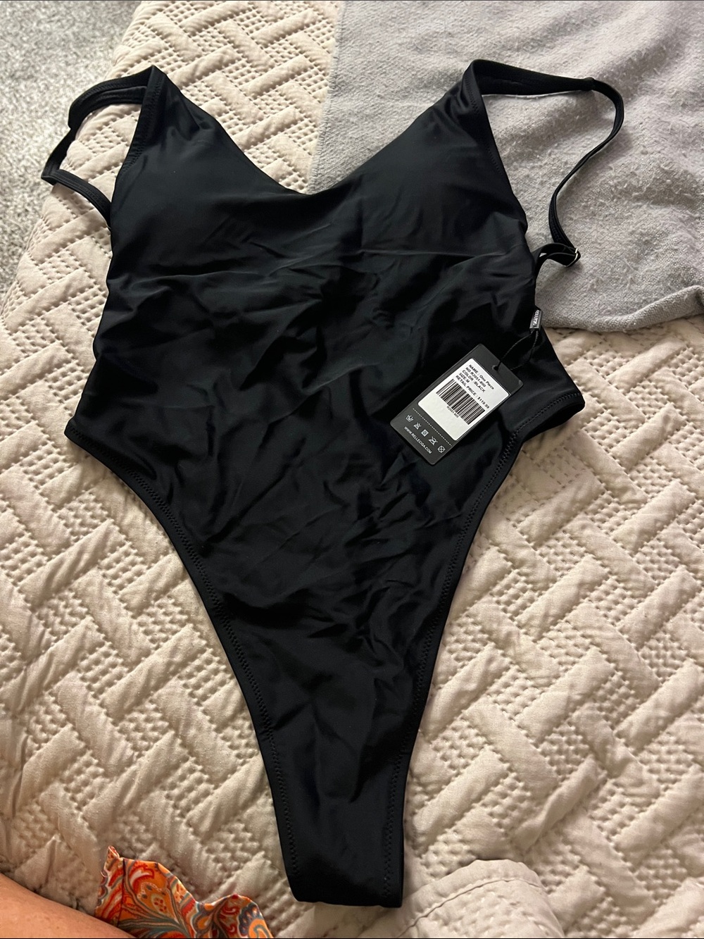 RELLECIGA Black One-Piece Swimsuit
